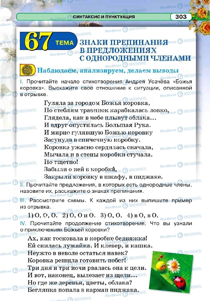 Підручники Російська мова 5 клас сторінка 303
