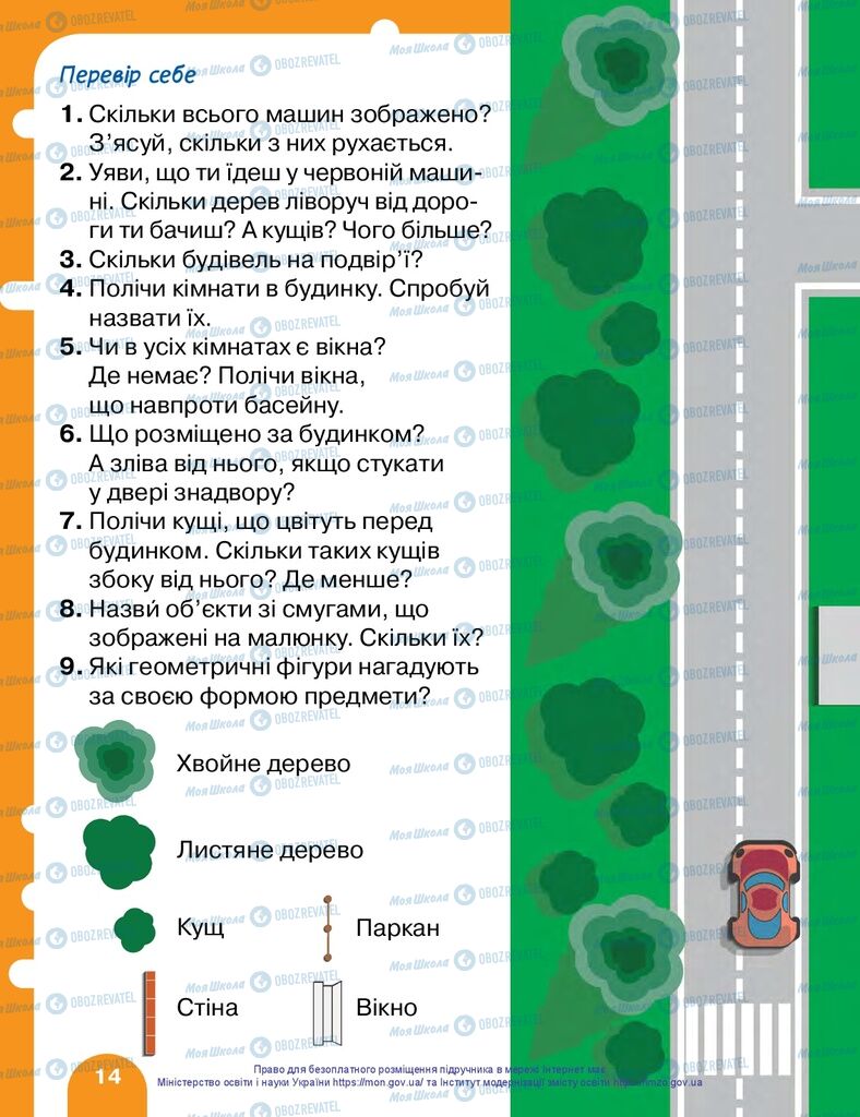 Підручники Математика 1 клас сторінка 14