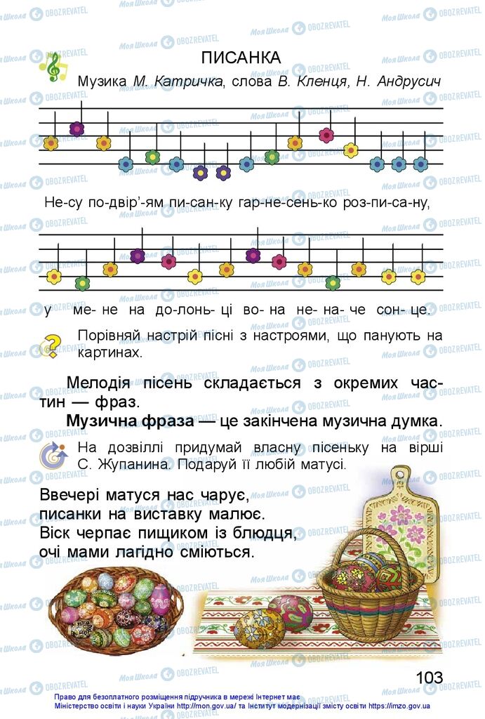 Підручники Образотворче мистецтво 1 клас сторінка 103
