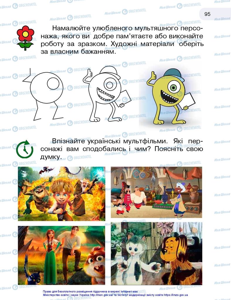 Підручники Образотворче мистецтво 1 клас сторінка 95