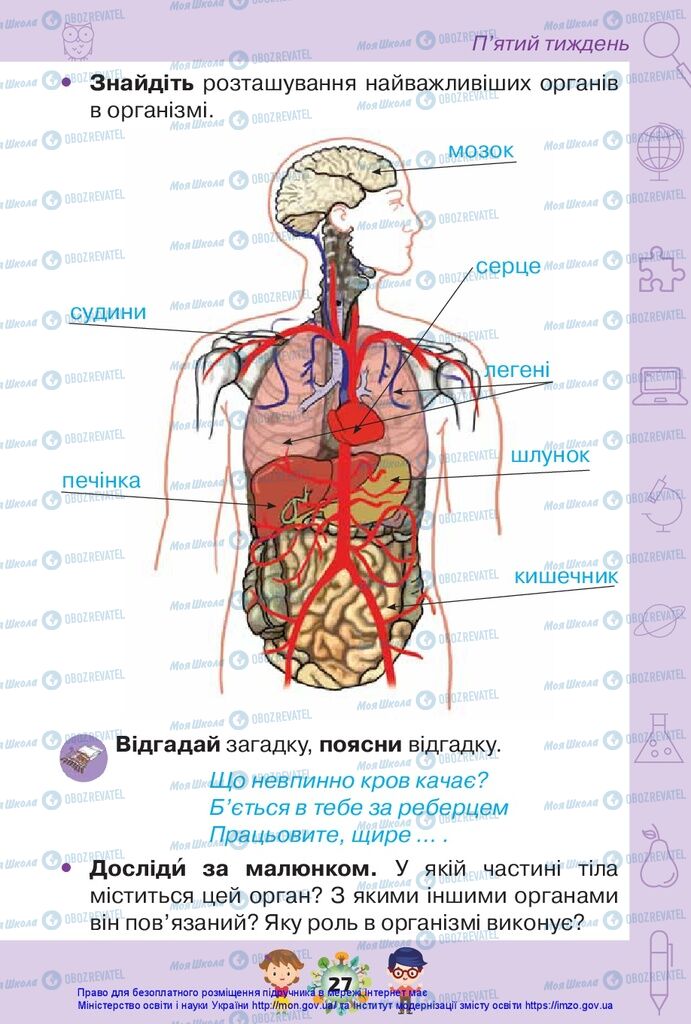 Підручники Я досліджую світ 1 клас сторінка 27