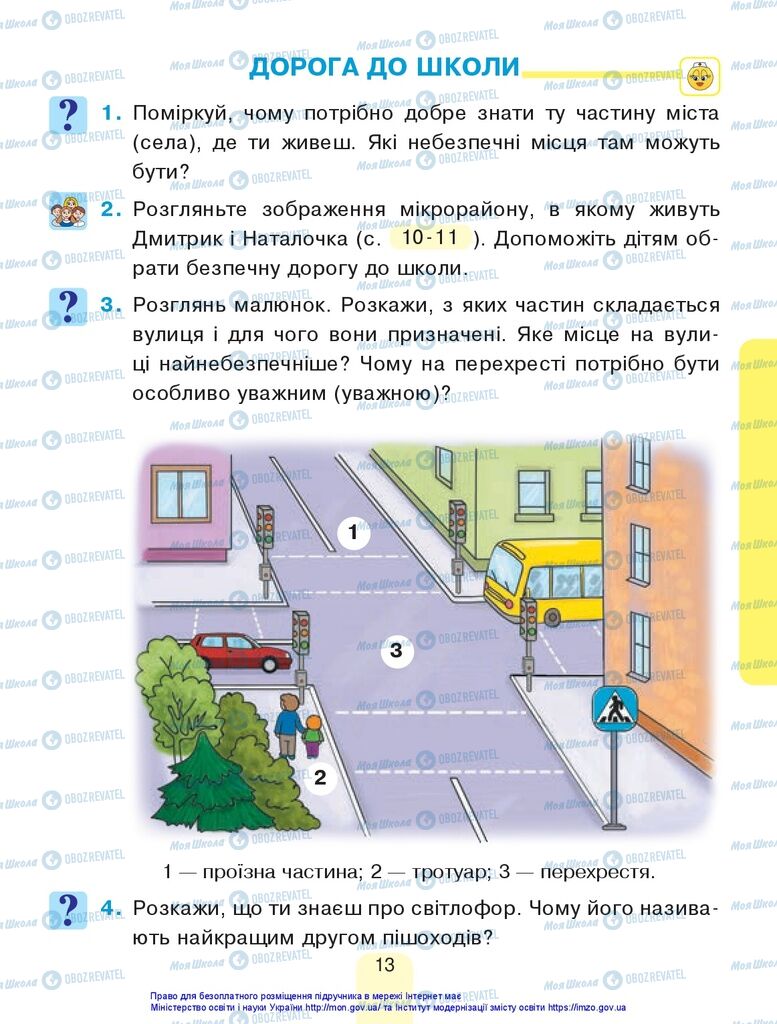 Підручники Я досліджую світ 1 клас сторінка 13