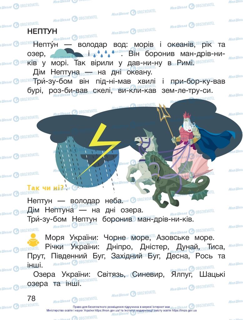 Підручники Українська мова 1 клас сторінка 78