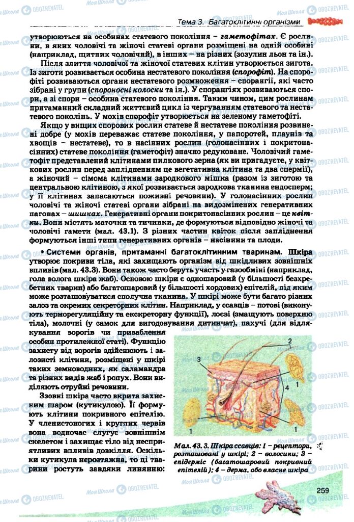 Підручники Біологія 10 клас сторінка 259