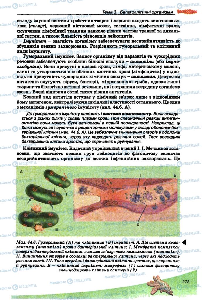 Підручники Біологія 10 клас сторінка 273