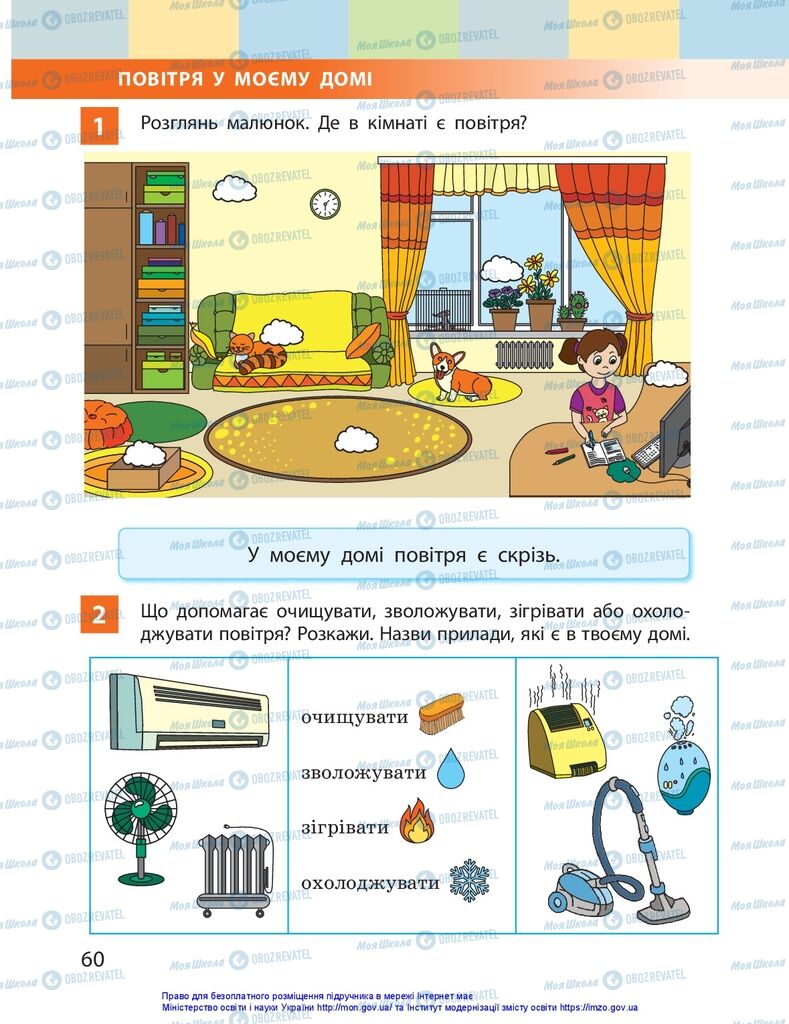 Підручники Я досліджую світ 1 клас сторінка 60