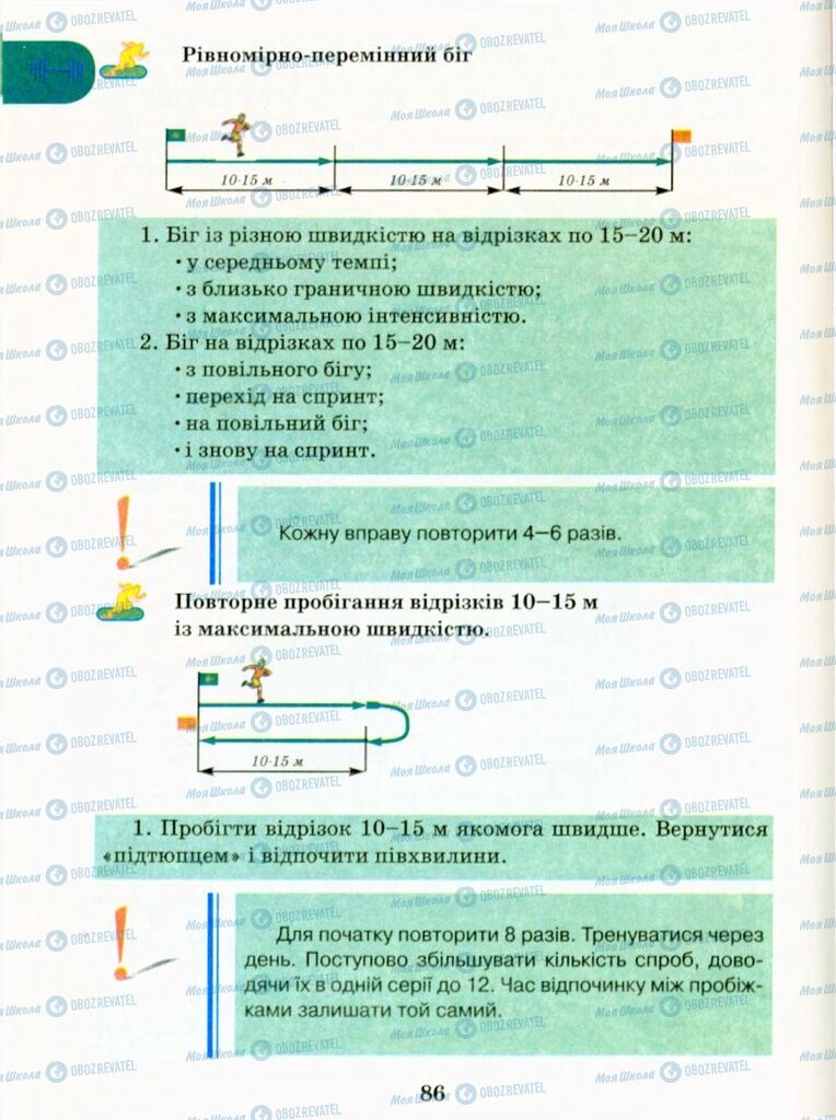 Підручники Фізична культура 9 клас сторінка 86