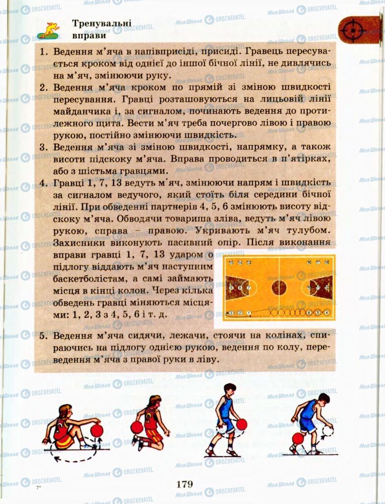 Підручники Фізична культура 9 клас сторінка 179