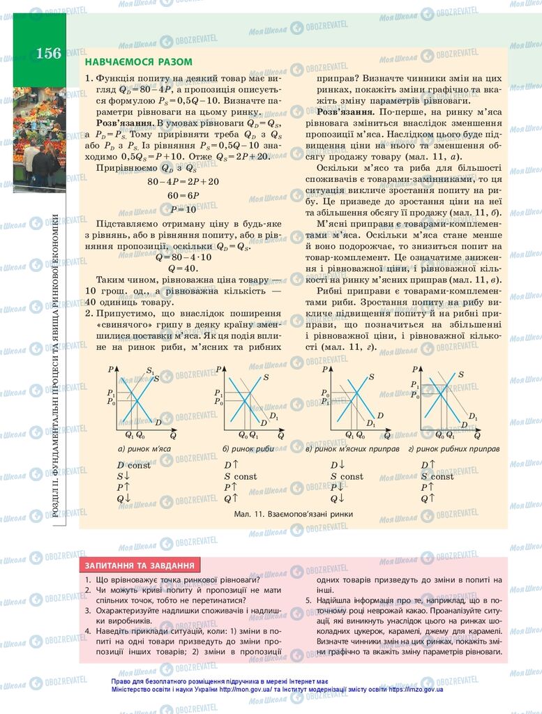 Підручники Економіка 10 клас сторінка 156