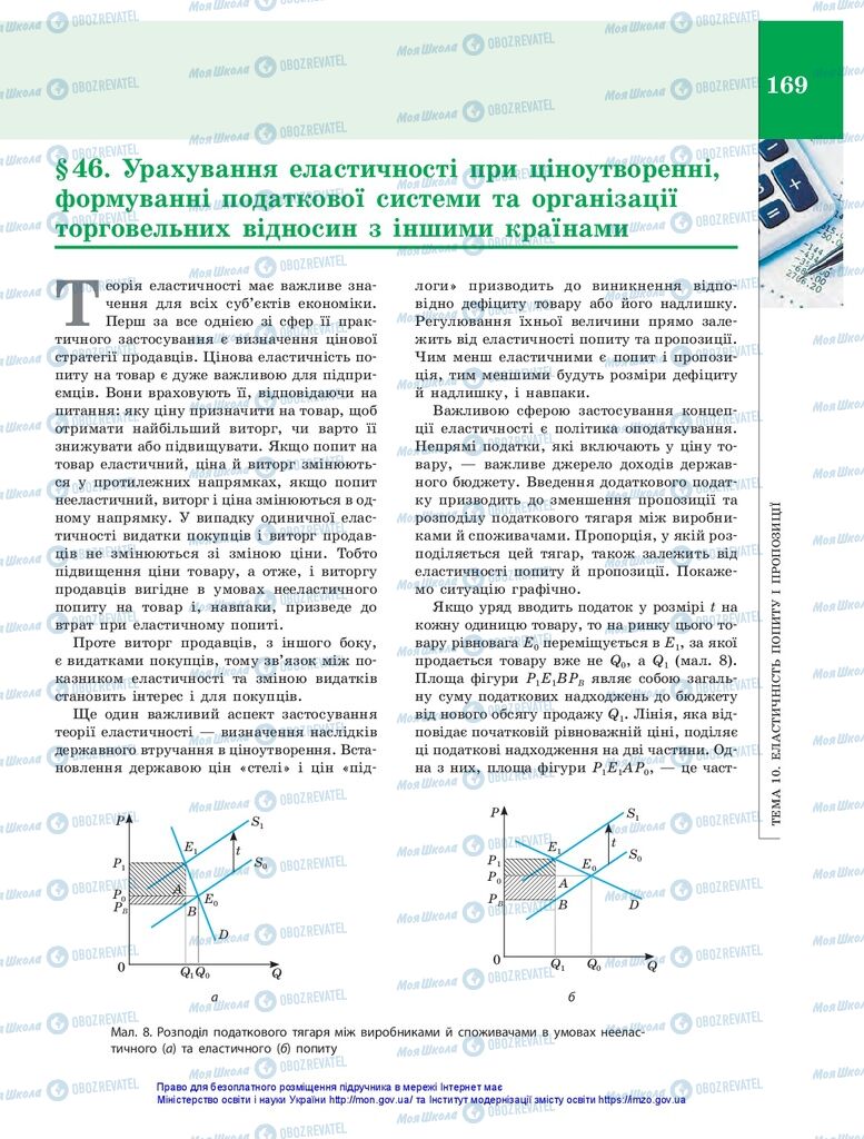 Підручники Економіка 10 клас сторінка 169