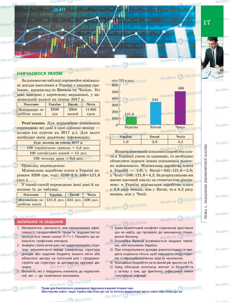 Підручники Економіка 10 клас сторінка 17