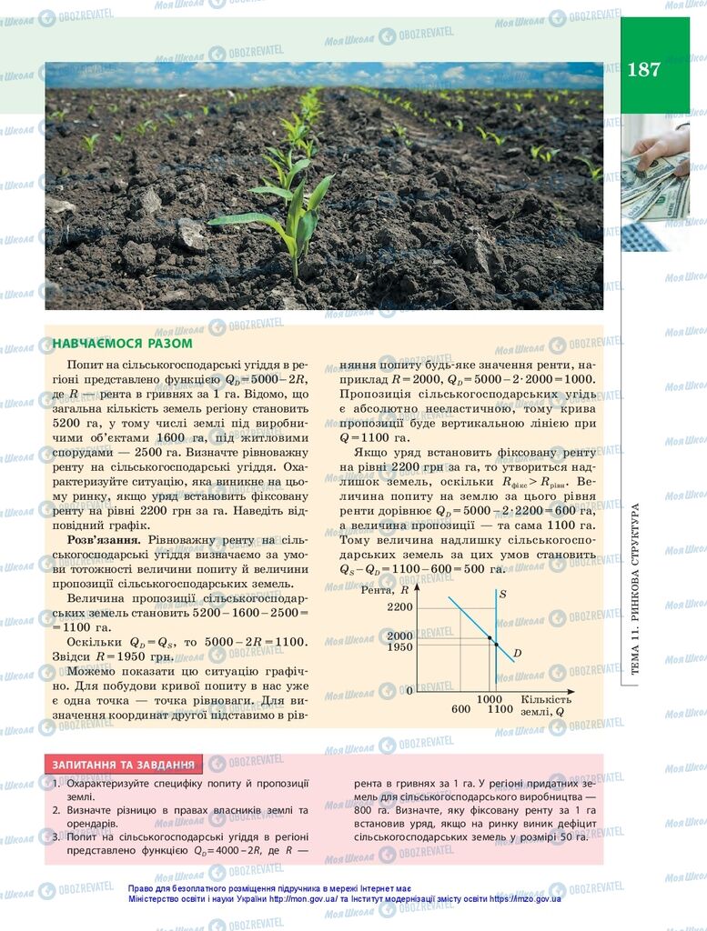 Підручники Економіка 10 клас сторінка 187