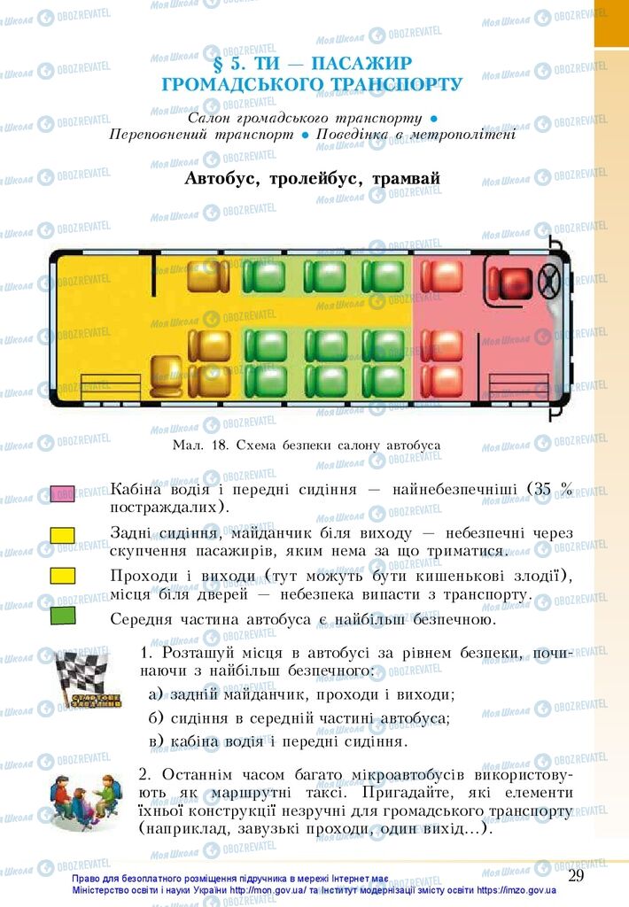 Підручники Основи здоров'я 5 клас сторінка  29