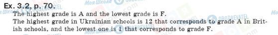 ГДЗ Англійська мова 8 клас сторінка упр.3.2, стр.70