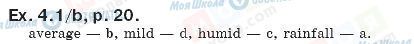 ГДЗ Англійська мова 8 клас сторінка упр.4.1б, стр.20