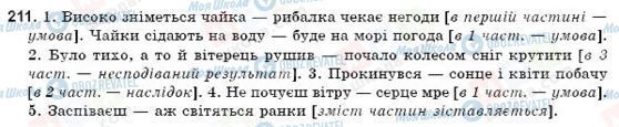 ГДЗ Українська мова 9 клас сторінка 211