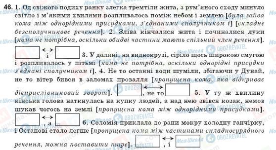ГДЗ Українська мова 9 клас сторінка 46