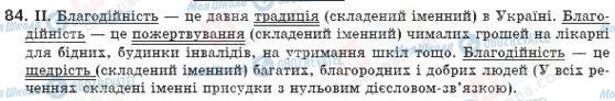 ГДЗ Українська мова 8 клас сторінка 84