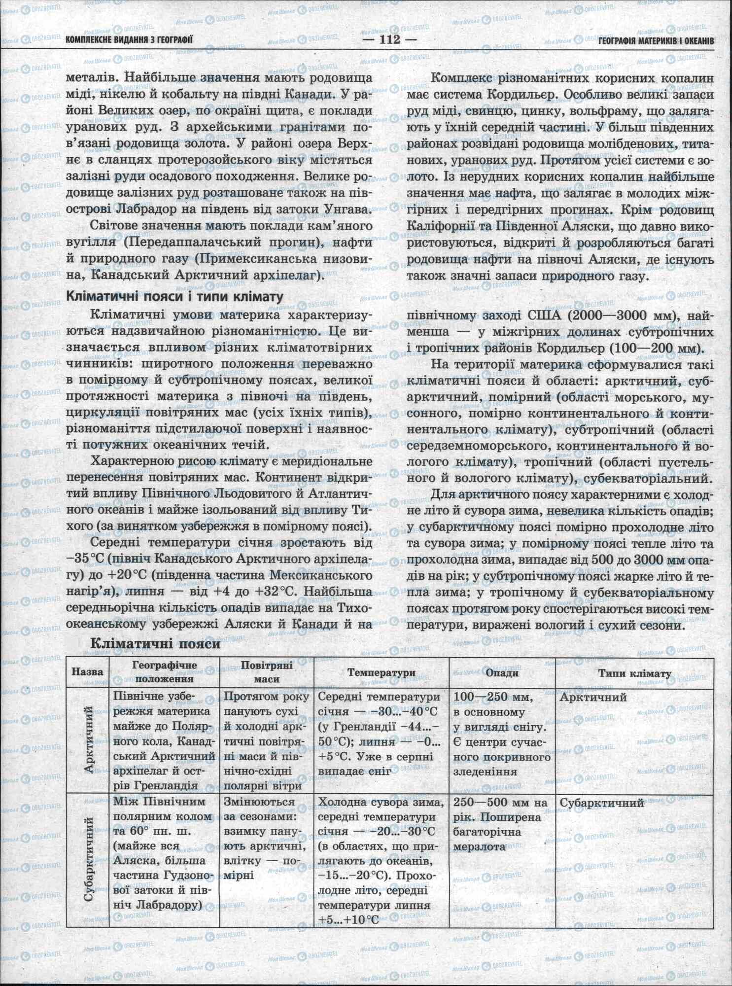 ЗНО Географія 11 клас сторінка 112