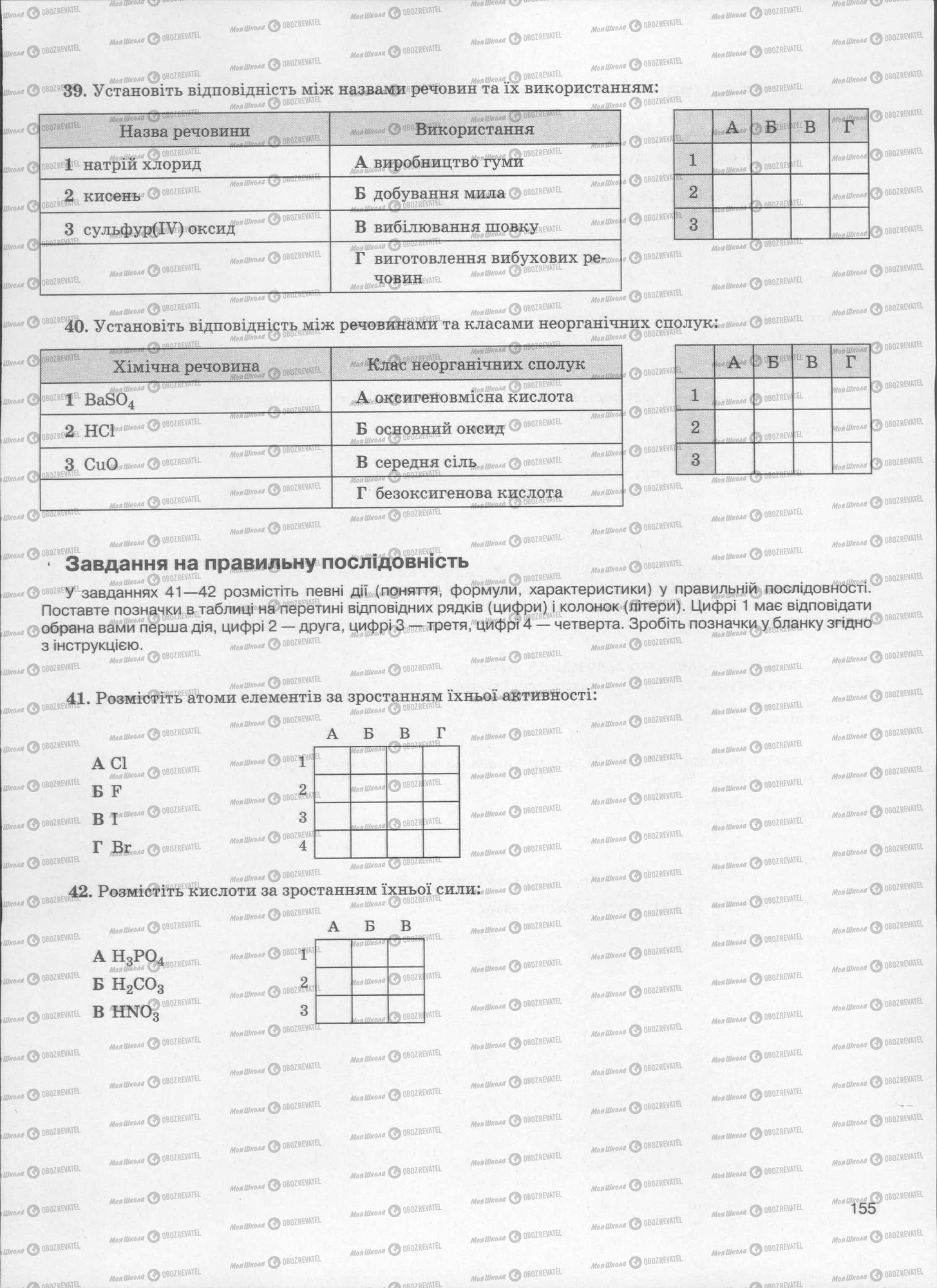 ЗНО Хімія 11 клас сторінка  156