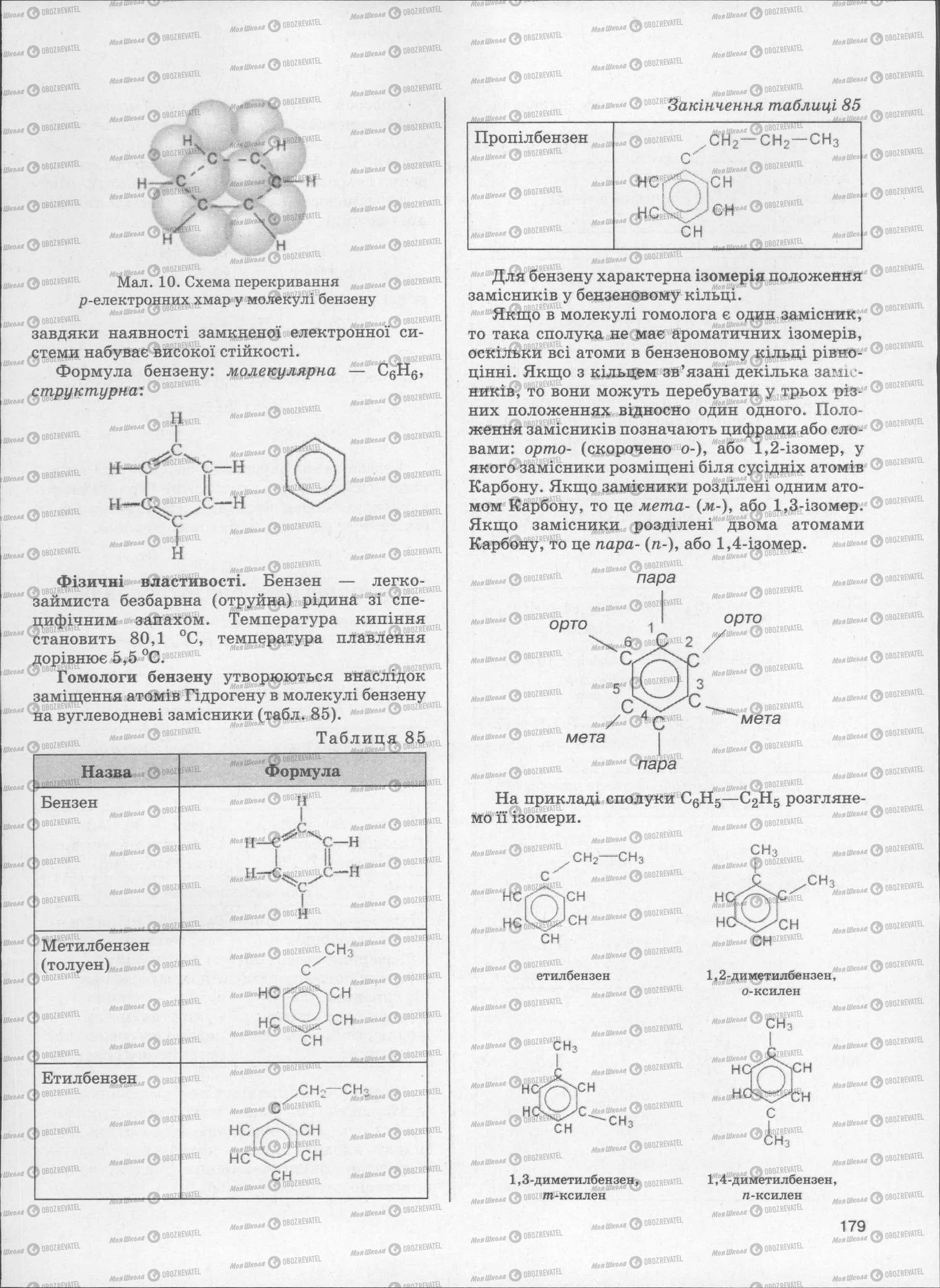 ЗНО Хімія 11 клас сторінка  179