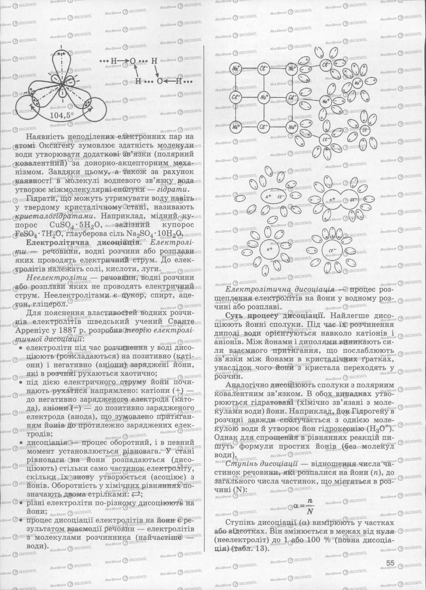 ЗНО Химия 11 класс страница  55
