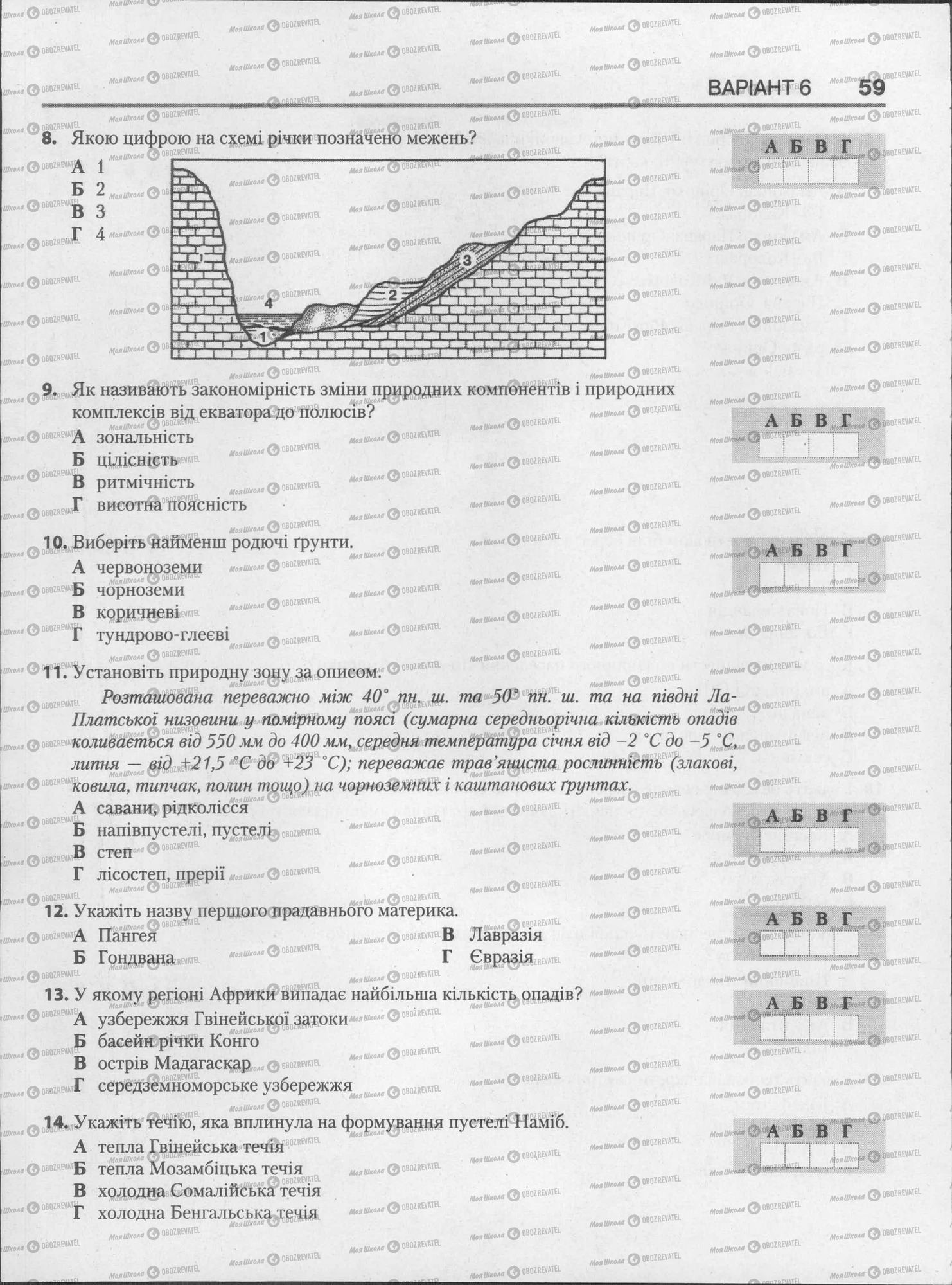 ЗНО География 11 класс страница  59