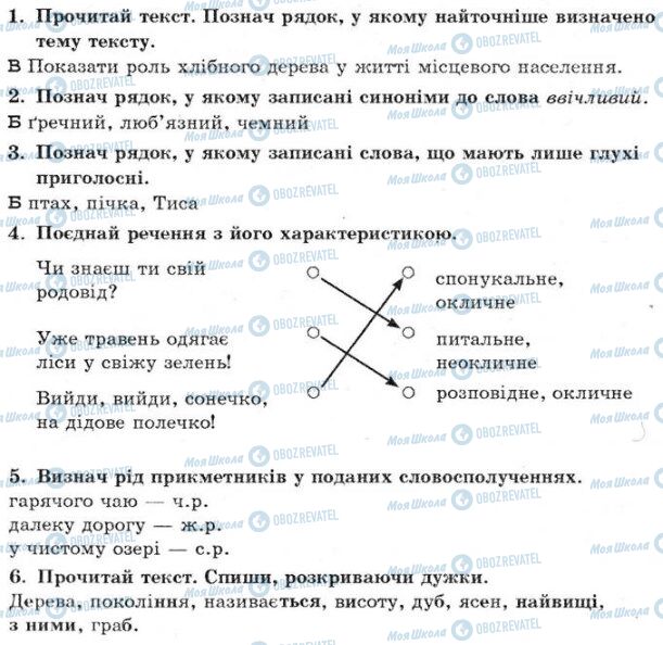 ДПА Українська мова 4 клас сторінка 1-6