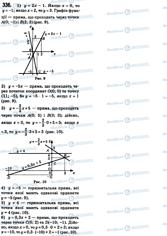 ГДЗ Алгебра 8 клас сторінка  336