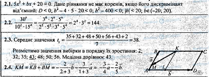 ДПА Математика 9 класс страница 2.1-2.4