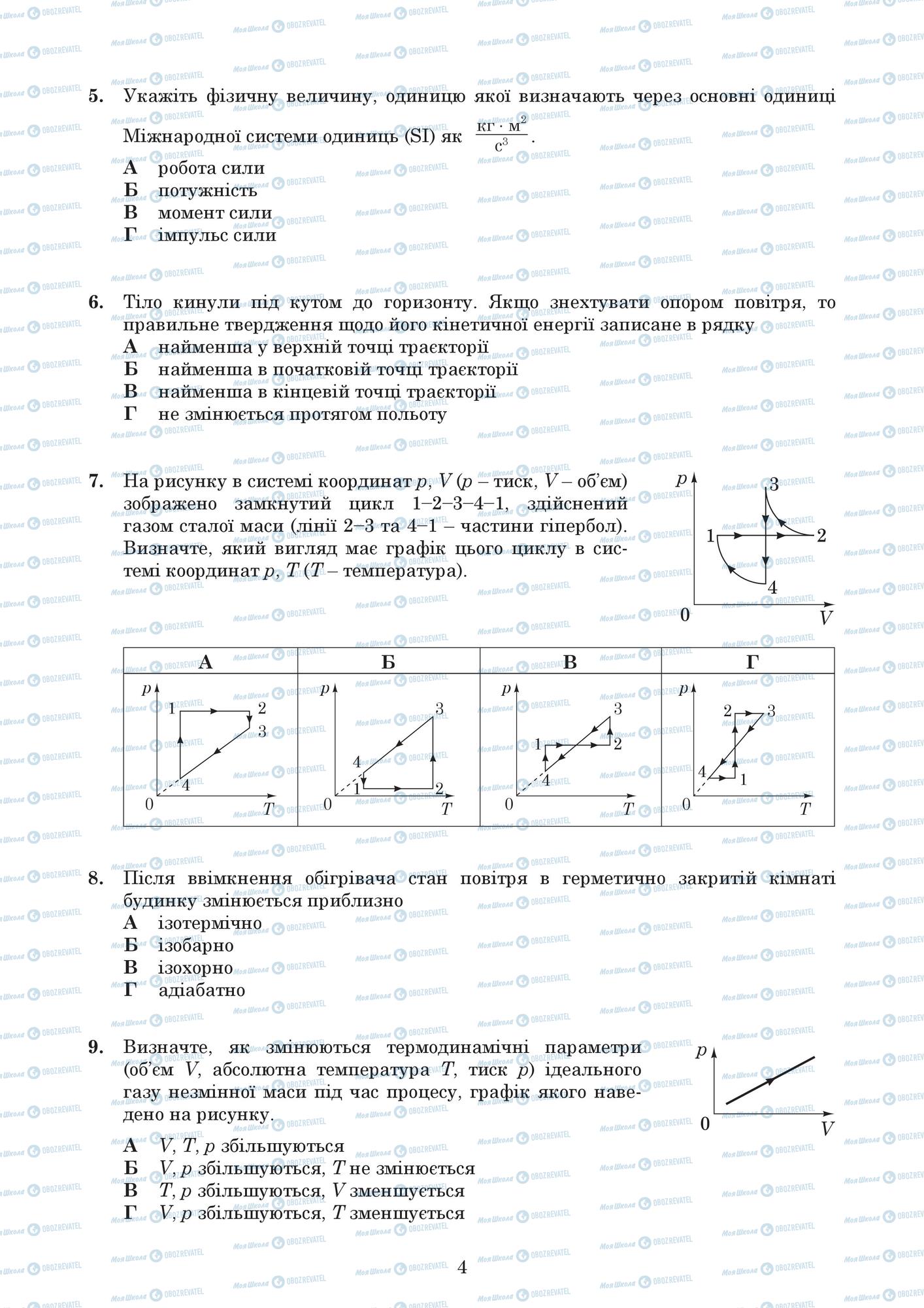 ЗНО Физика 11 класс страница  2