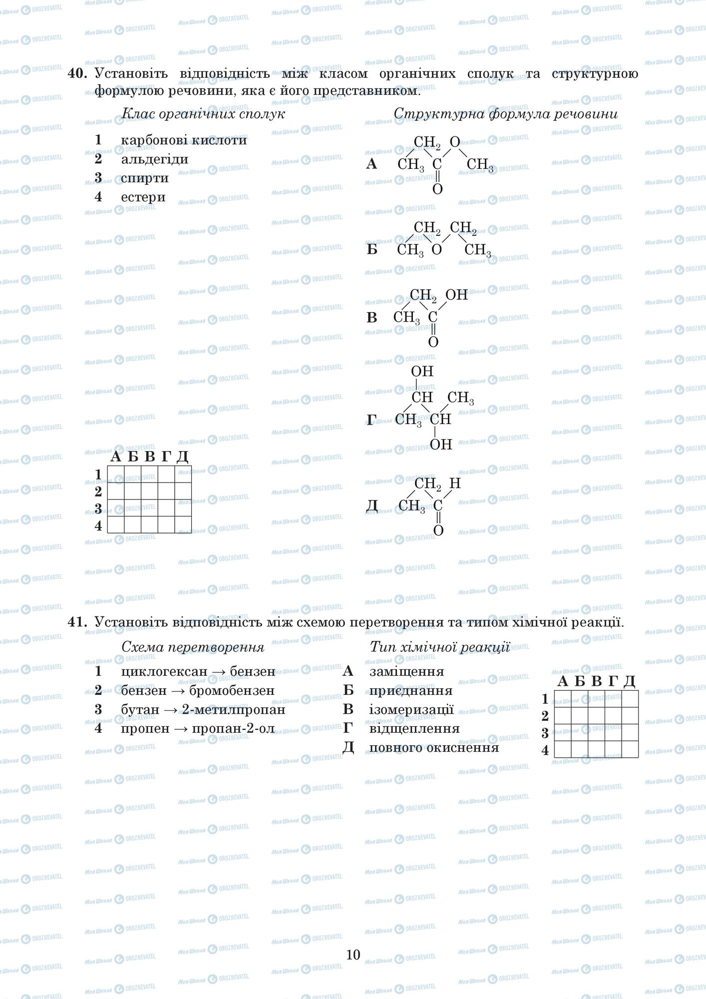 ЗНО Хімія 11 клас сторінка  3