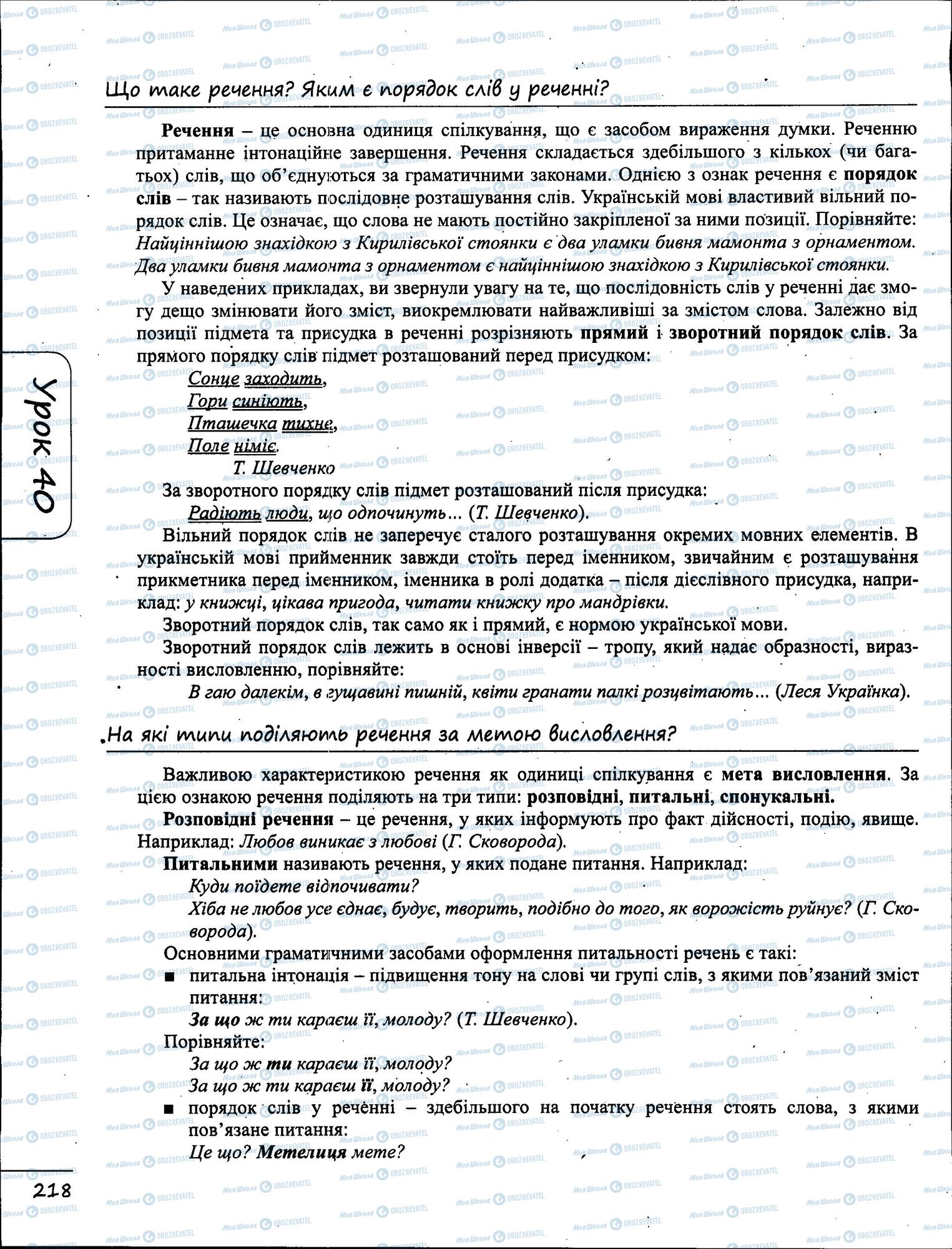 ЗНО Українська мова 11 клас сторінка  7