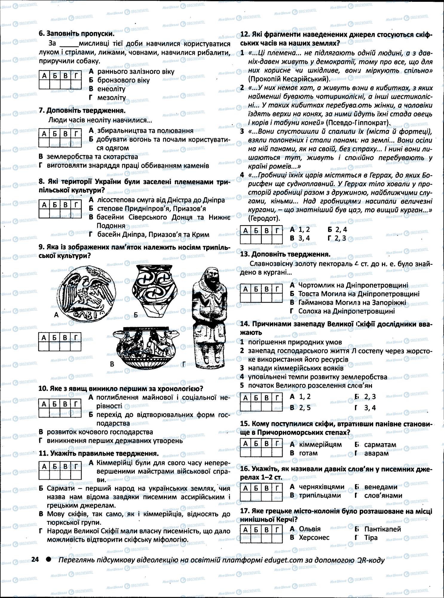 ЗНО История Украины 11 класс страница  9