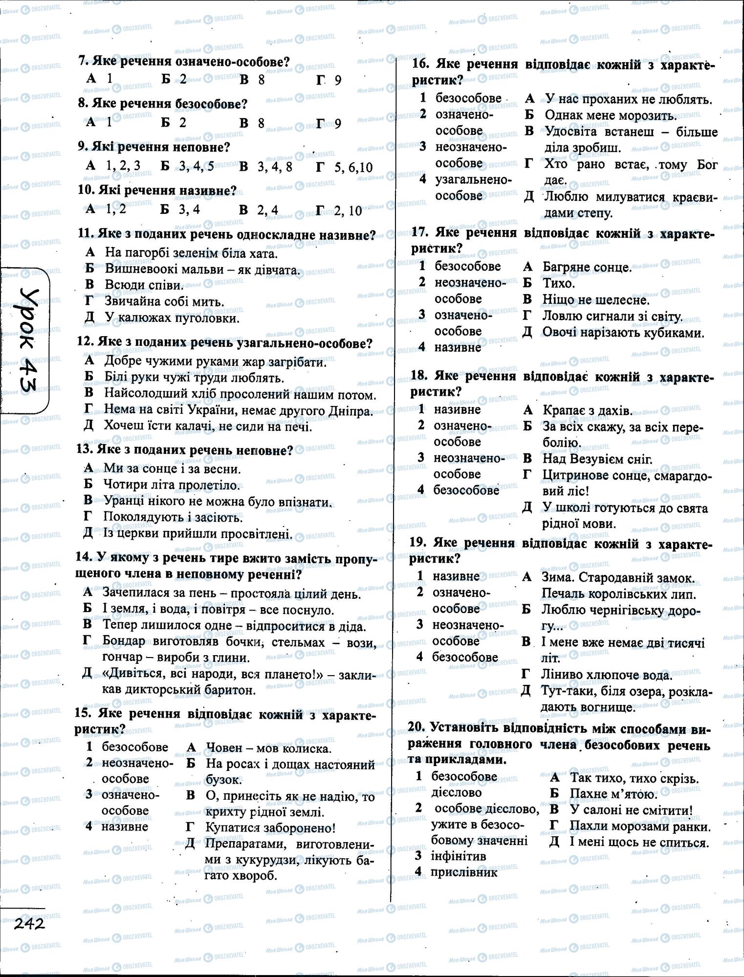 ЗНО Укр мова 11 класс страница  5