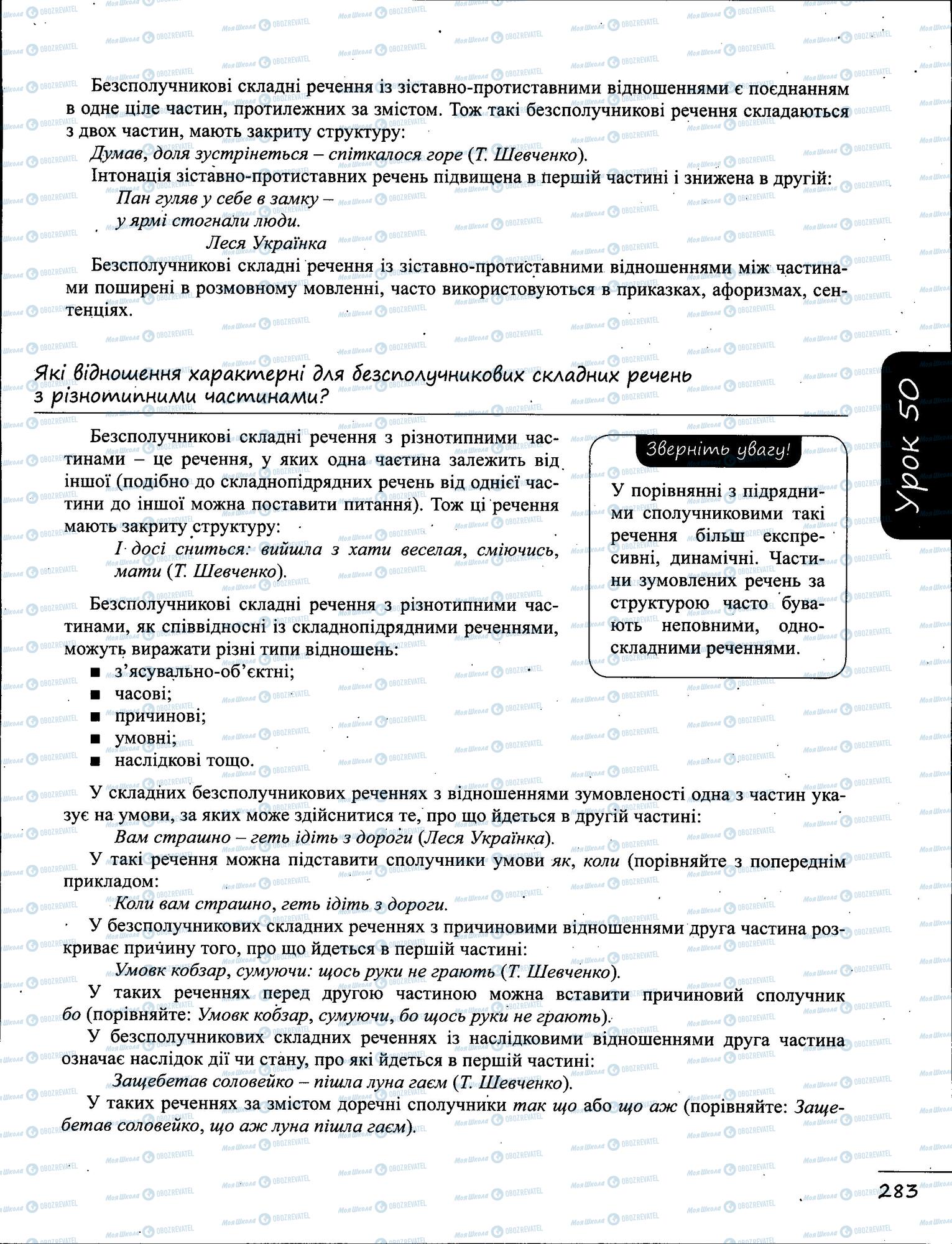 ЗНО Українська мова 11 клас сторінка  3