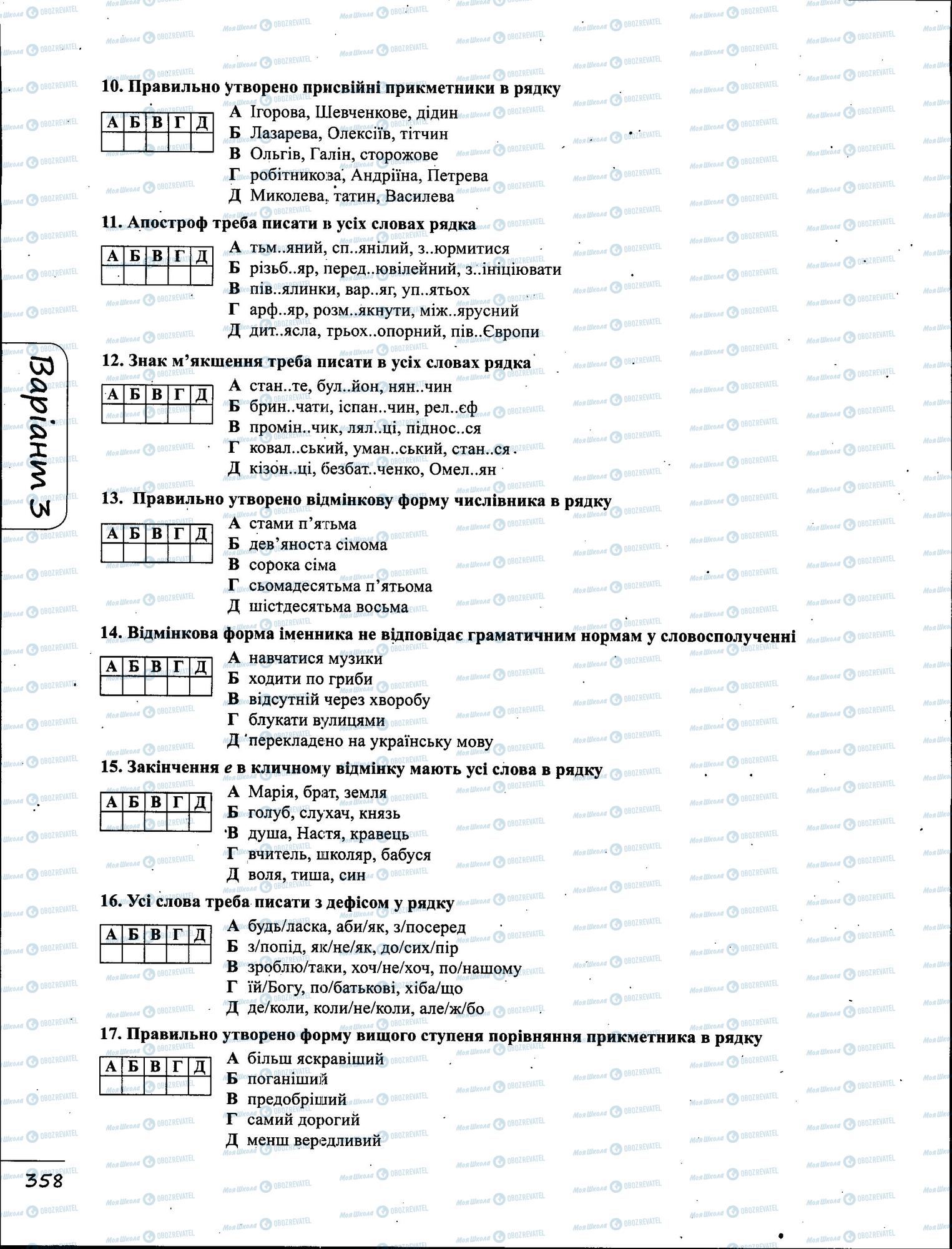 ЗНО Українська мова 11 клас сторінка  24