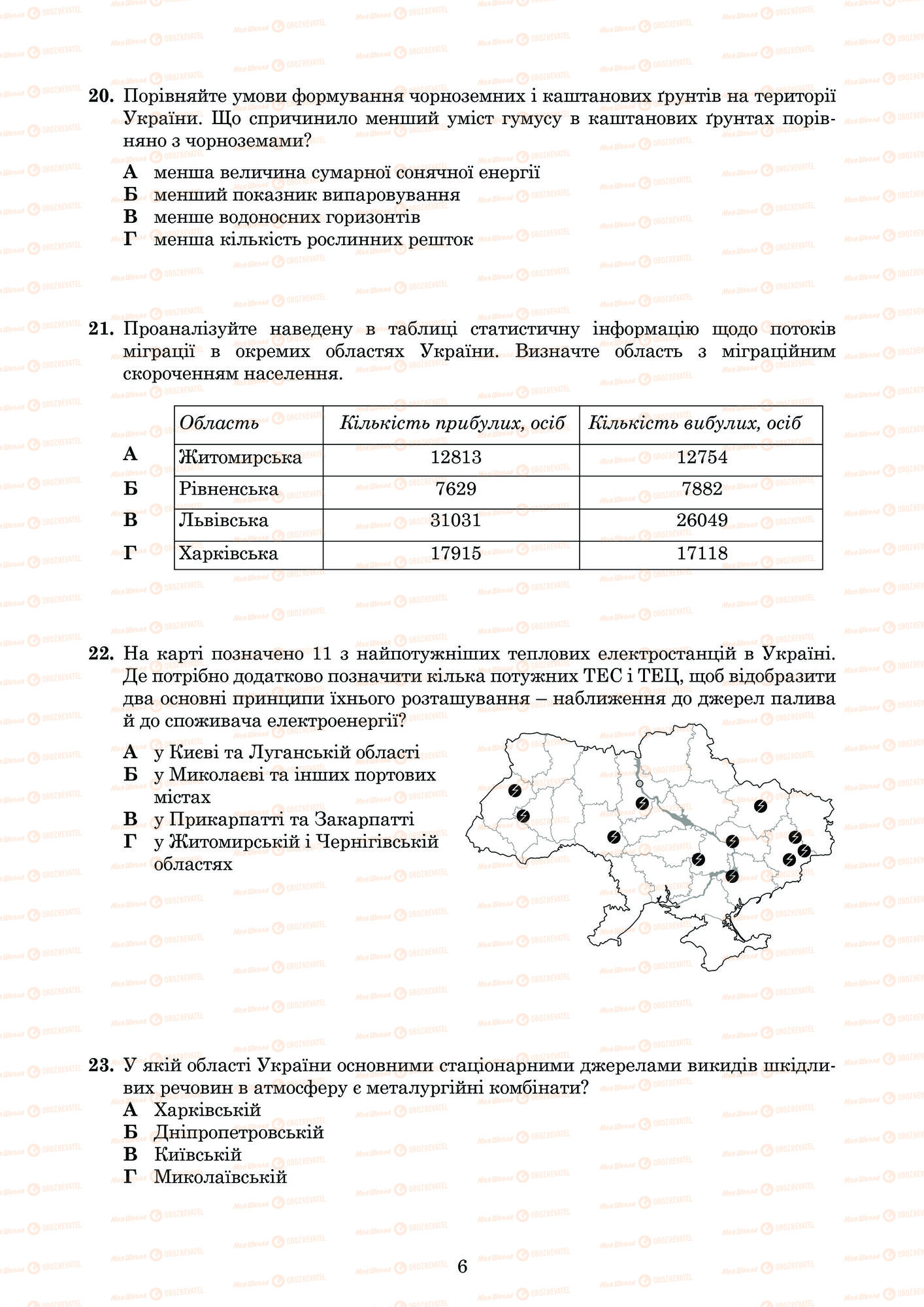 ЗНО География 11 класс страница  5