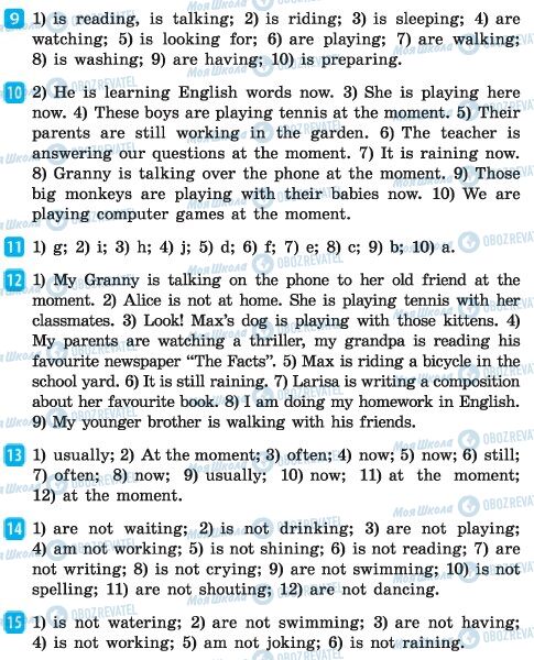 ГДЗ Англійська мова 6 клас сторінка 9-15