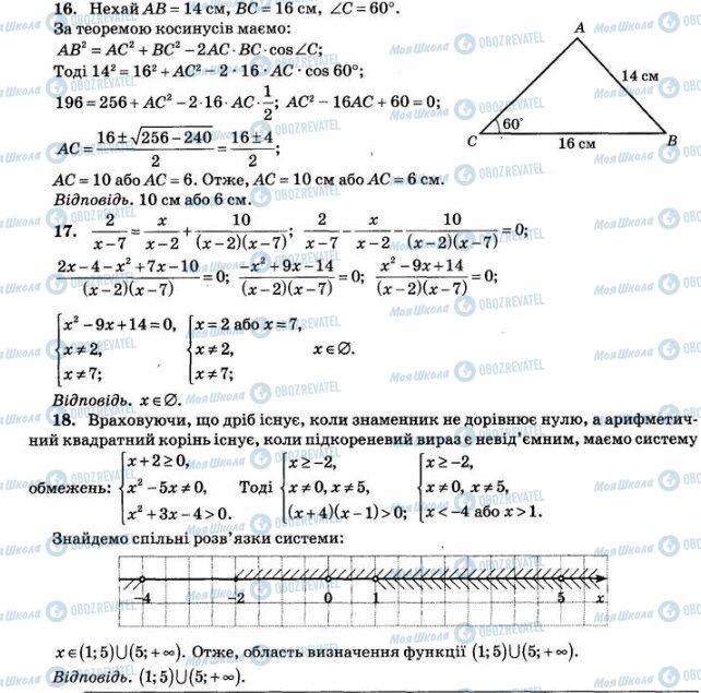 ДПА Математика 9 клас сторінка  16-18