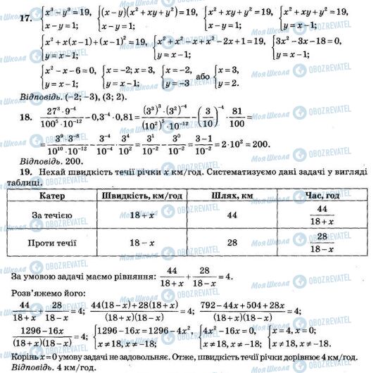 ДПА Математика 9 клас сторінка  17-19