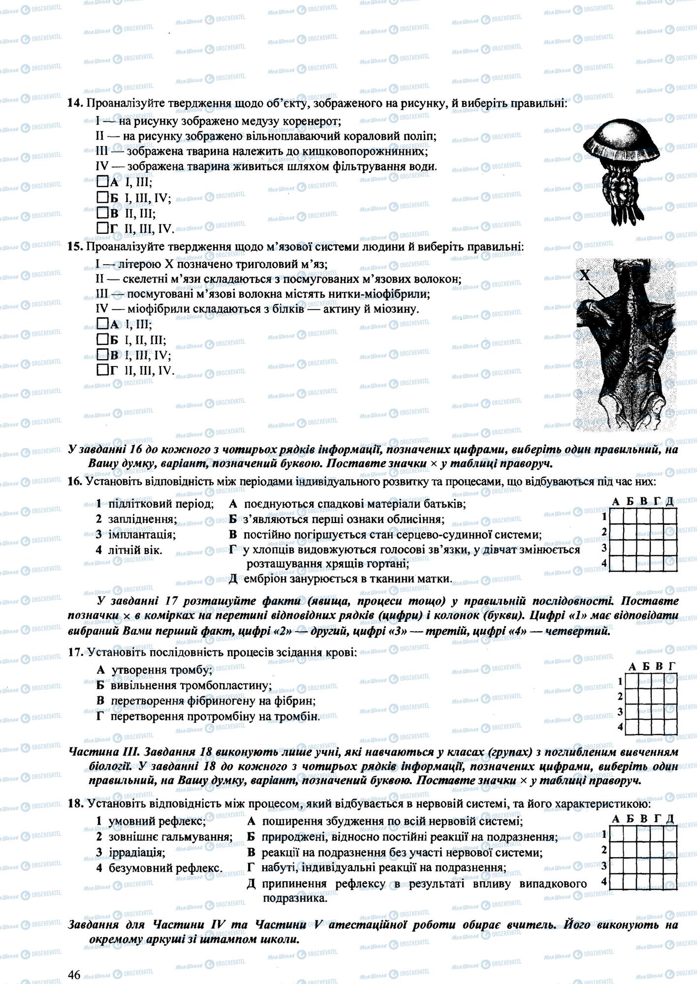 ДПА Біологія 9 клас сторінка  2