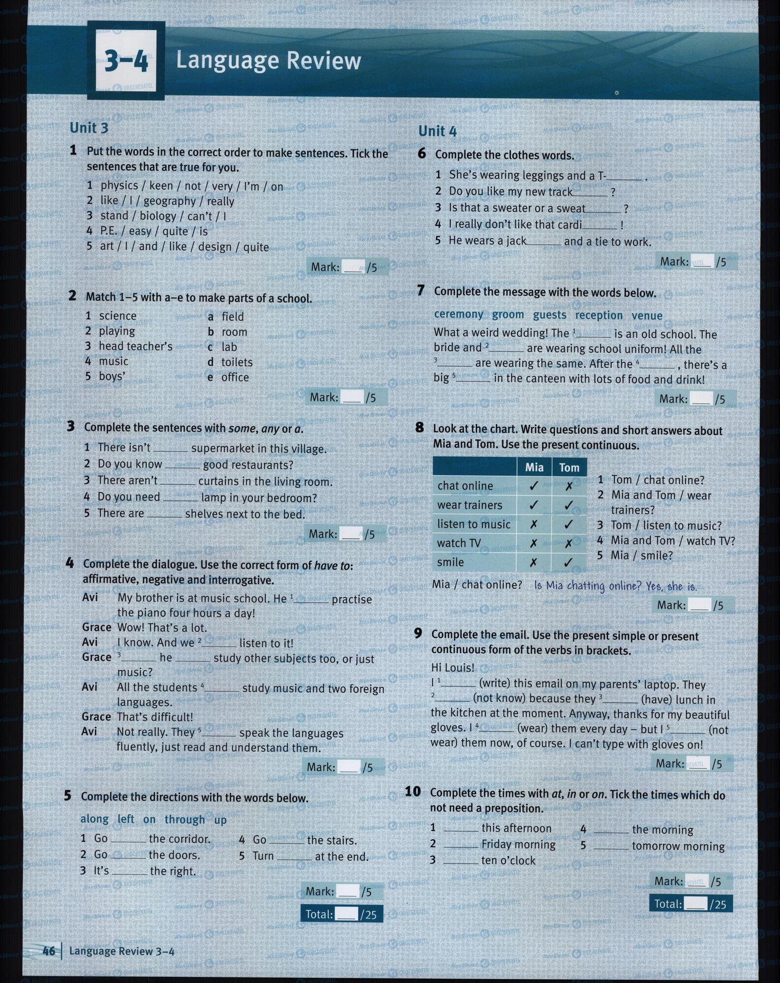 Підручники Англійська мова 5 клас сторінка 46