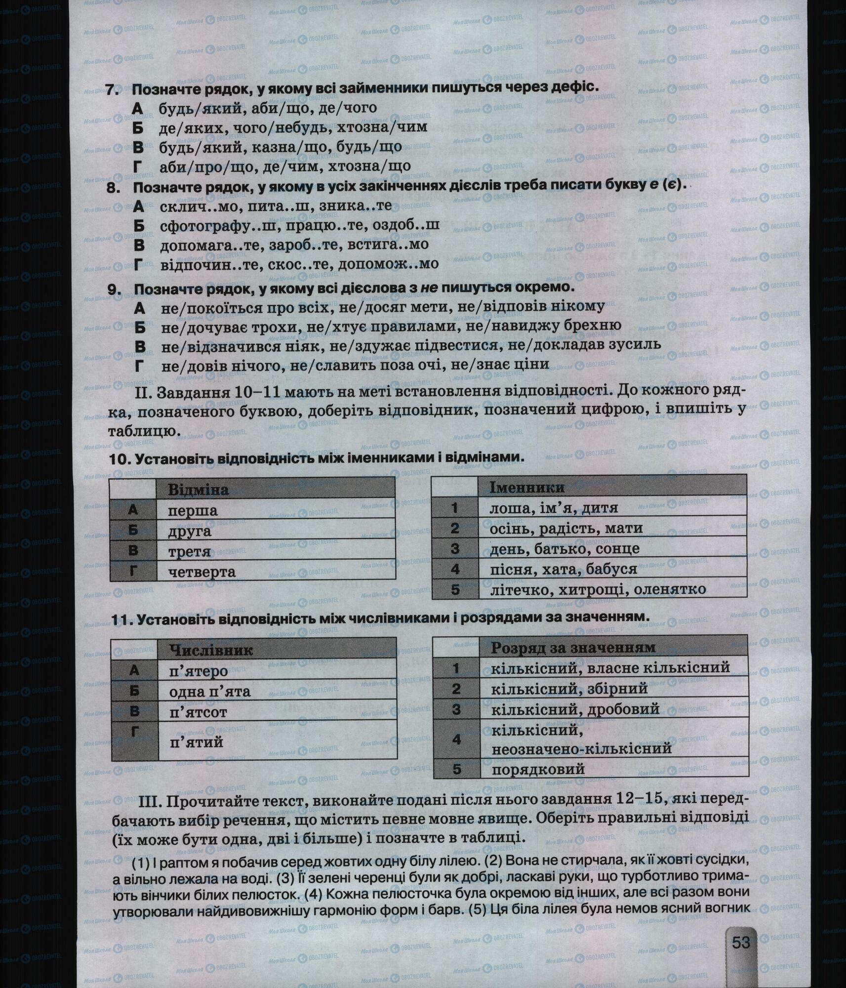 Підручники Українська мова 6 клас сторінка 53