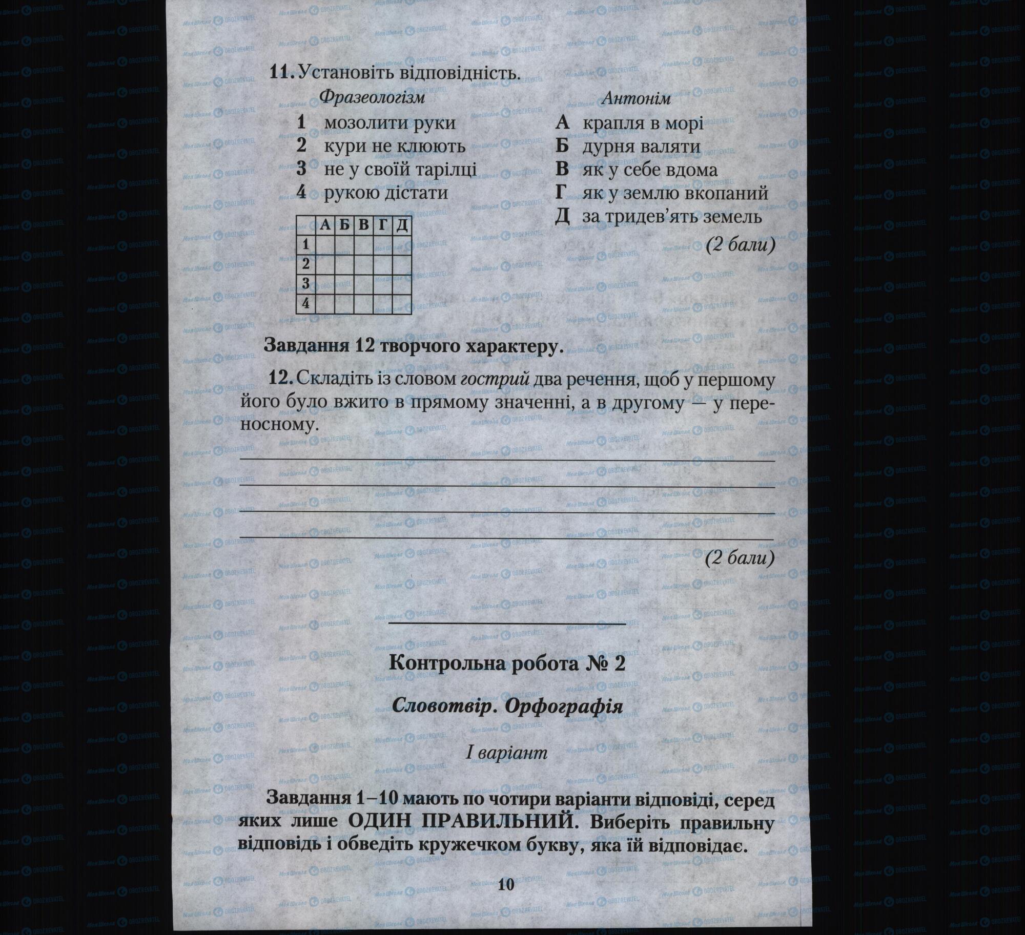 Підручники Українська мова 6 клас сторінка 10