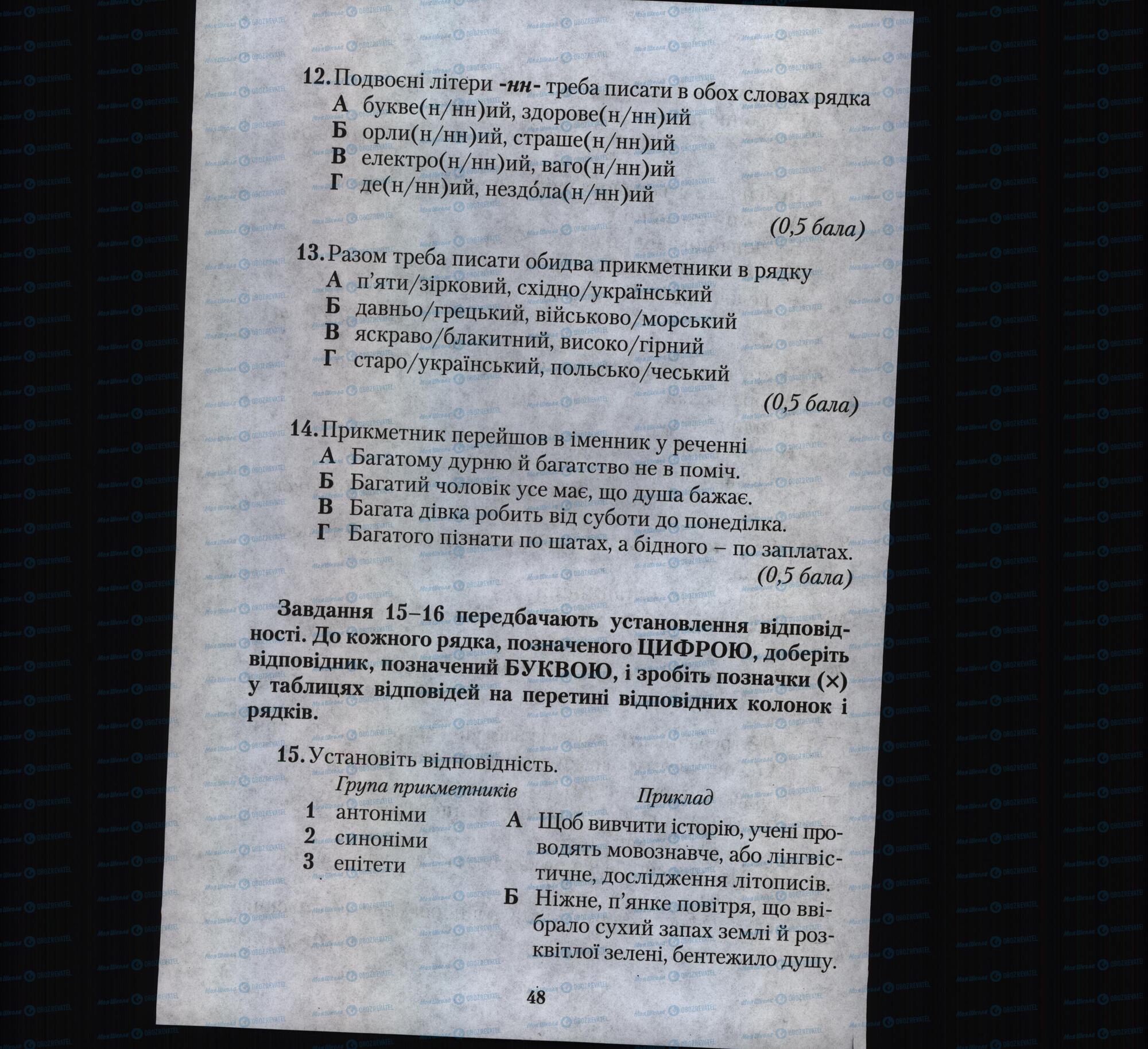 Підручники Українська мова 6 клас сторінка 48