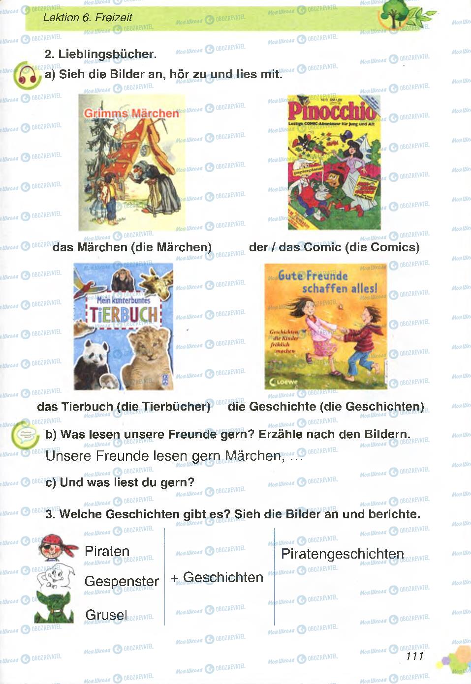 Підручники Німецька мова 4 клас сторінка 111
