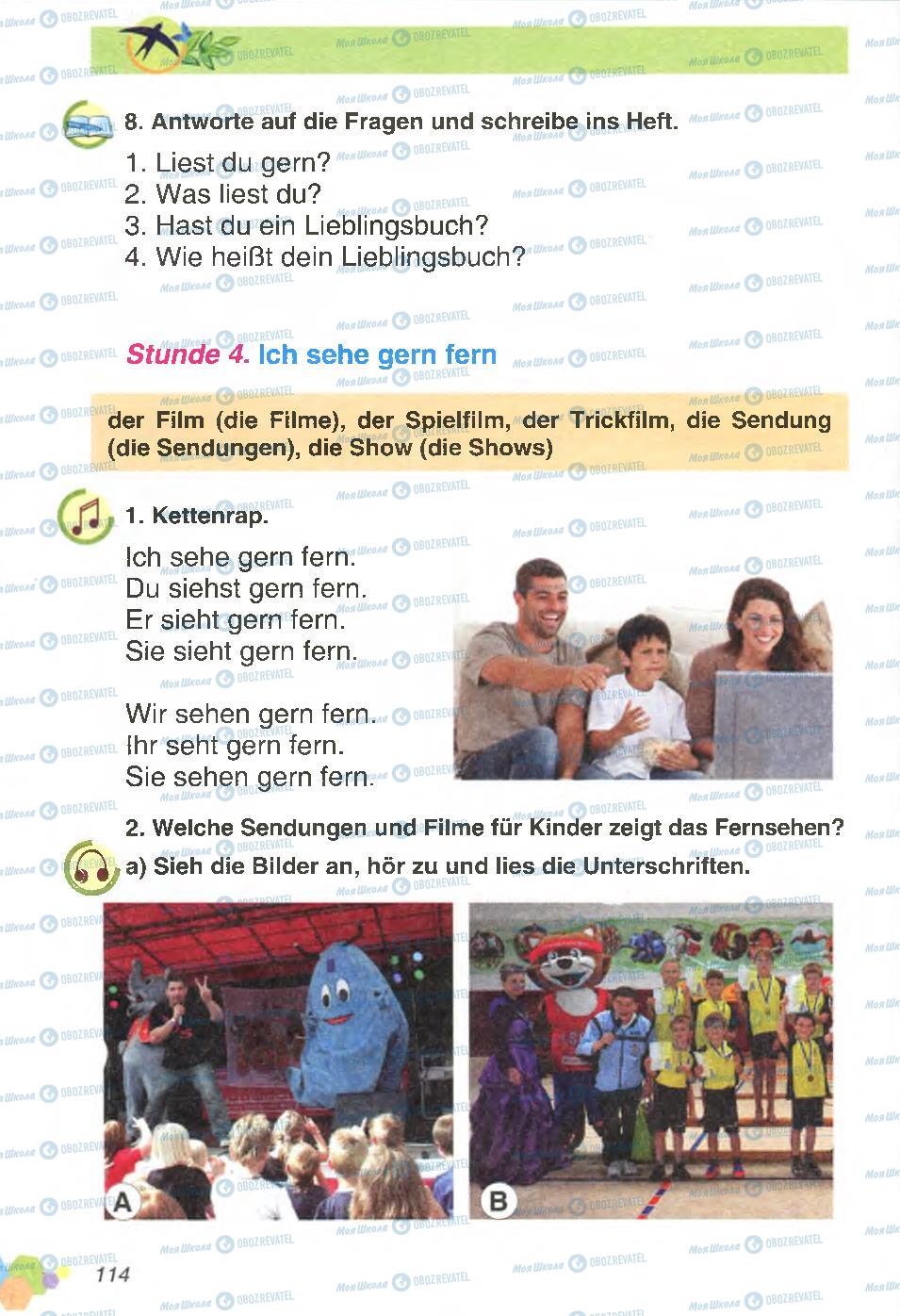 Учебники Немецкий язык 4 класс страница 114