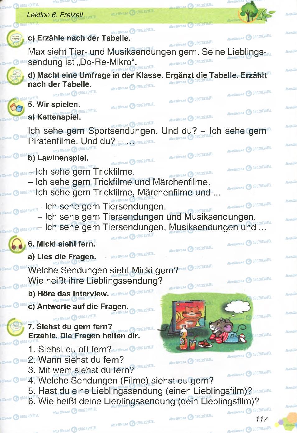 Підручники Німецька мова 4 клас сторінка 117