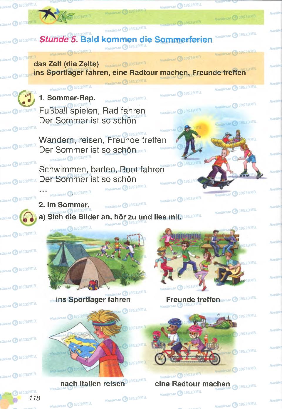 Підручники Німецька мова 4 клас сторінка 118
